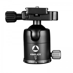 KINGJOY Лека алуминиева глава с триъгълник за DSLR цифрови фотоапарати