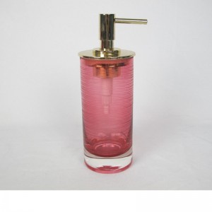 Кръгли ивици за гравиране с комплект цветни аксесоари за баня от стъкло