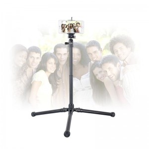 Kingjoy SC056 5 секции сгъваеми комплекти за триноги с ниско ъгъл на снимане и централна колона могат да се използват като монопод