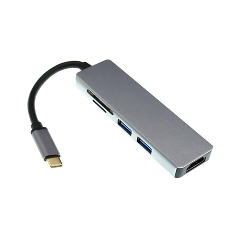 USB тип C до HDMI + 2 x USB 3.0 + четец за SD карти