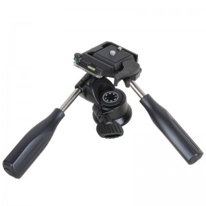 Kingjoy 3-посока накланяне на главата на панорама, външен панел накланяне на хеда, панорамен наклон главата на камерата