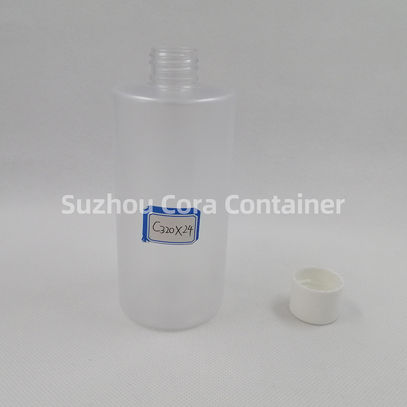 320ml Neck Size 24mm Pet Plastic Cosmetic Bottle with Screwing Cap