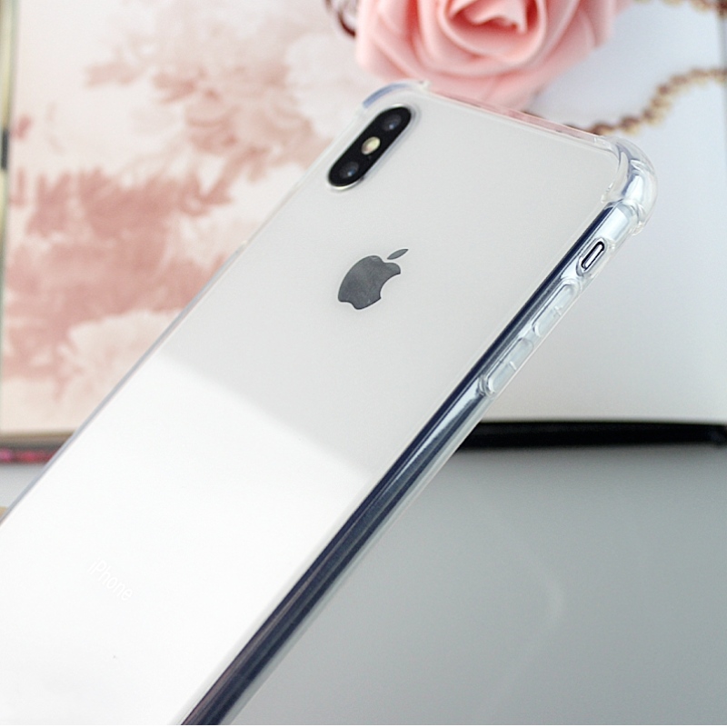 Високо прозрачен калъф за телефон TPU + PC iPhone XS Max с ъгли с удар