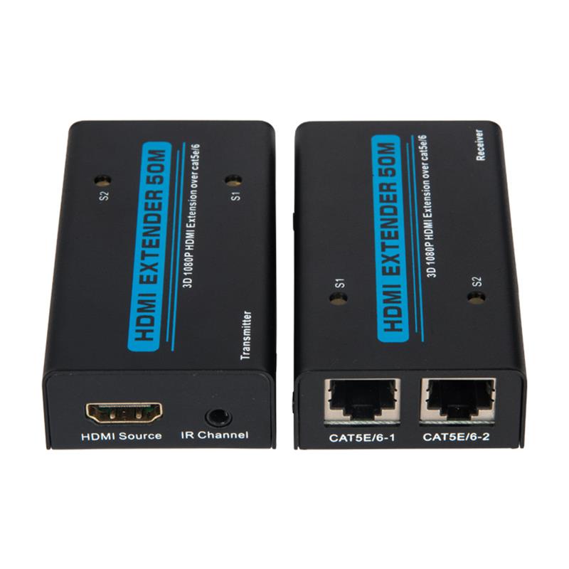 V1.3 HDMI удължител 50 м над двоен кабел cat5e / 6 Поддръжка Full HD 1080P