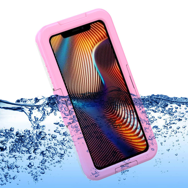 Евтино iphone XR case lifeprofire wher& Compidon 351; за покупка на подводен iphone case за телефон и портфейл (Pink)