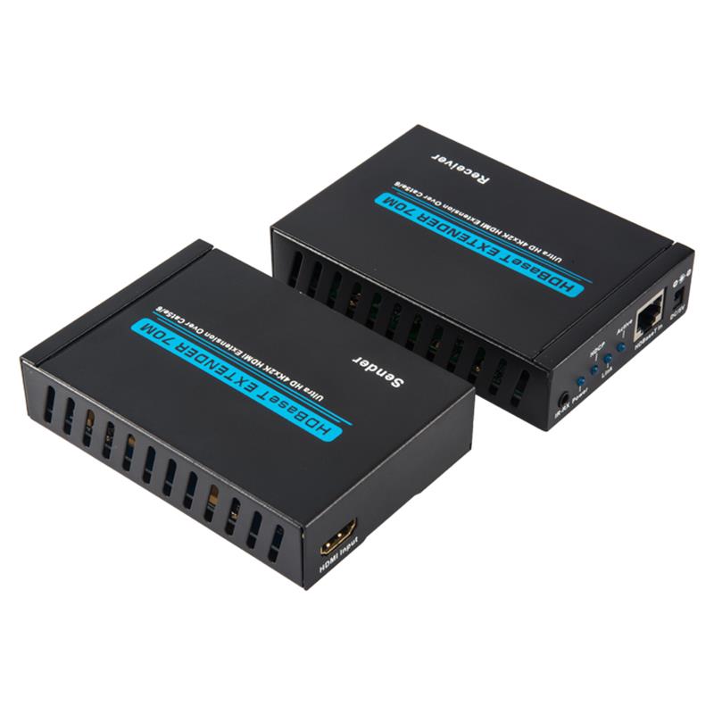 V1.4 4K HDBaseT HDMI Exnder 70m над сингъл cat5e/6 кабел 35m@4Kx2K/30Hz,70m@1080P/60Hz