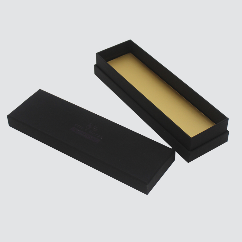 Персонализирана класическа черна кутия бижута аксесоари за колие подаръчна кутия