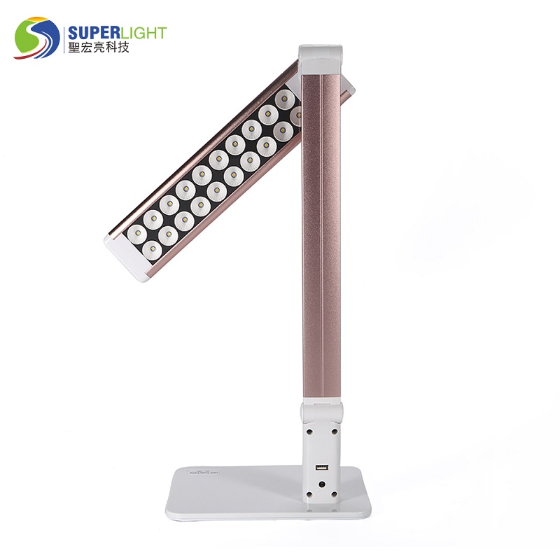 1683 Сгъваем гъвкав LED USB Port Hotel Deck Lamp