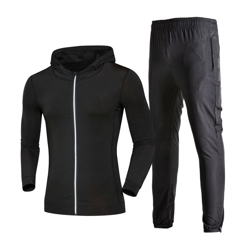 FDMM022-Men Спортни спортни спортни облекла Hoodie+панталони