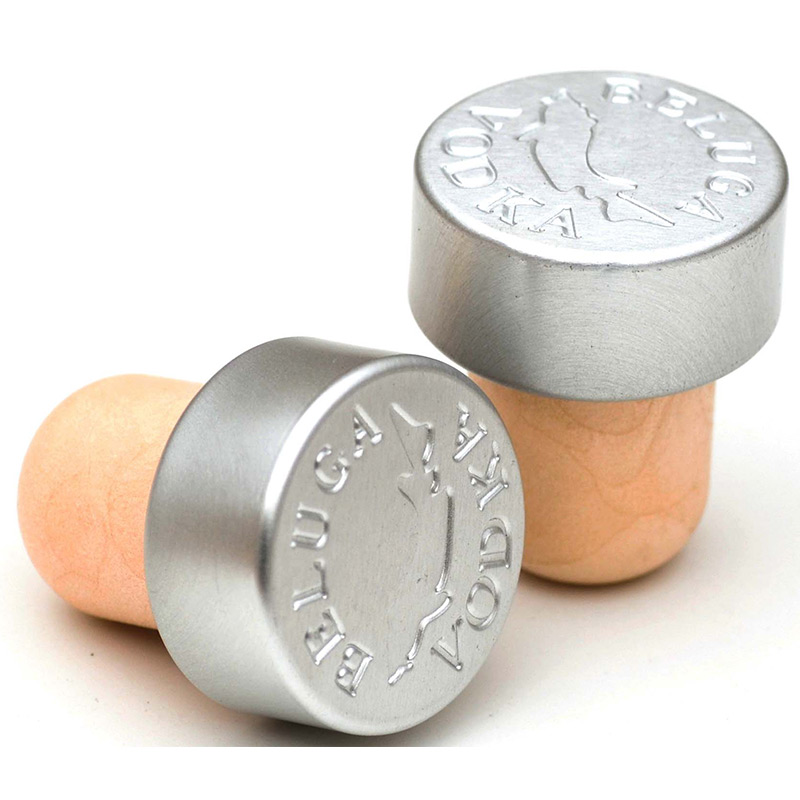 тапа за тапа от бутилка вино, покрит с алуминиев капак 2