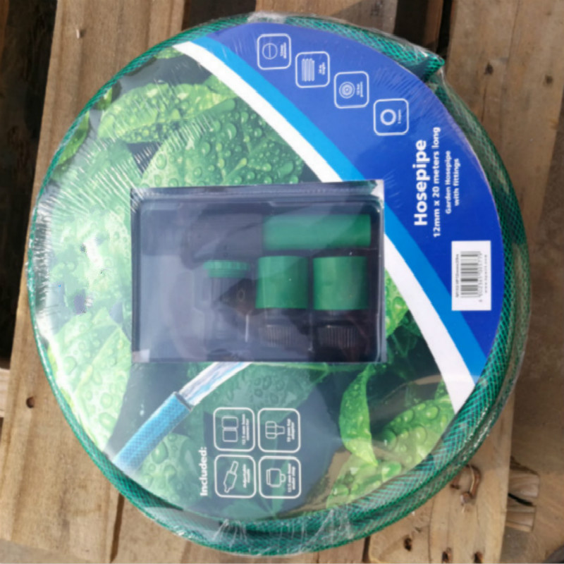 всички цветни гъвкави оплетени влакна подсилват пластмасови пвх градински маркуч за вода