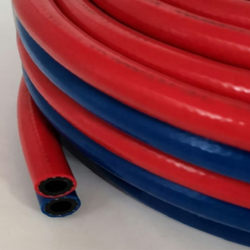 PVC маркуч за кислород \/ ацетилен \/ двойно заваряване, произведен в Китай