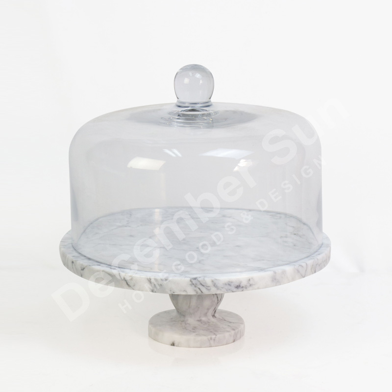 Поставка за торта с бял мрамор на най-добра цена