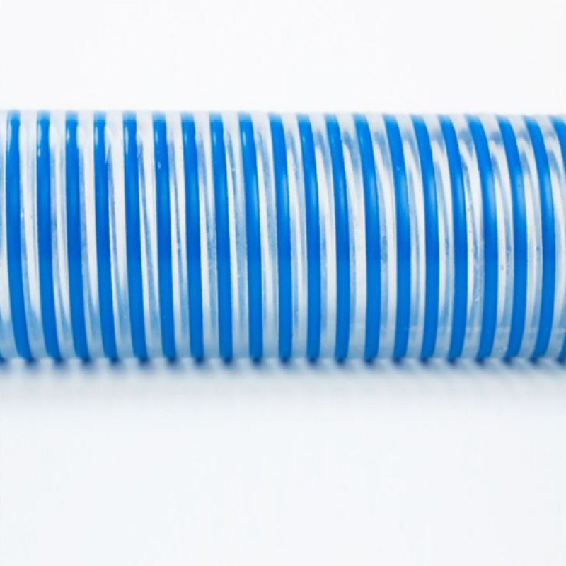 Гореща разпродажба цветна висококачествена PVC гофрирана всмукателна спирала с маркуч, произведена в Китай