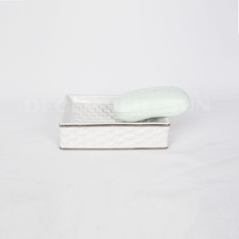 2020 Най-добрата цена от бял порцелан бамбук тъкане аксесоари за баня