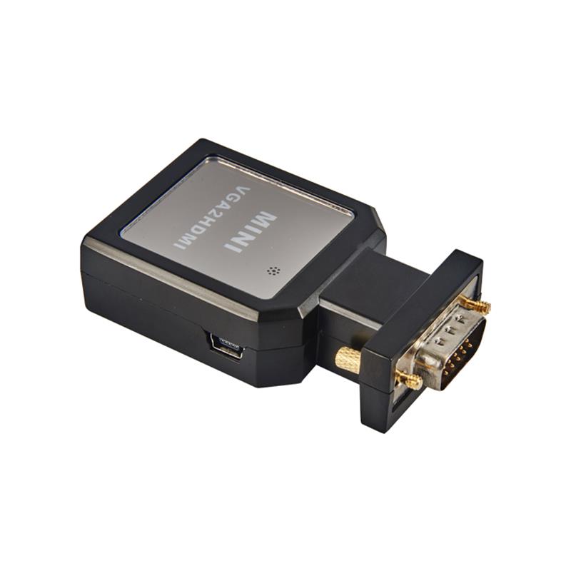 Метален калъф MINI Размер VGA + 3.5 мм Audio TO HDMI Converter