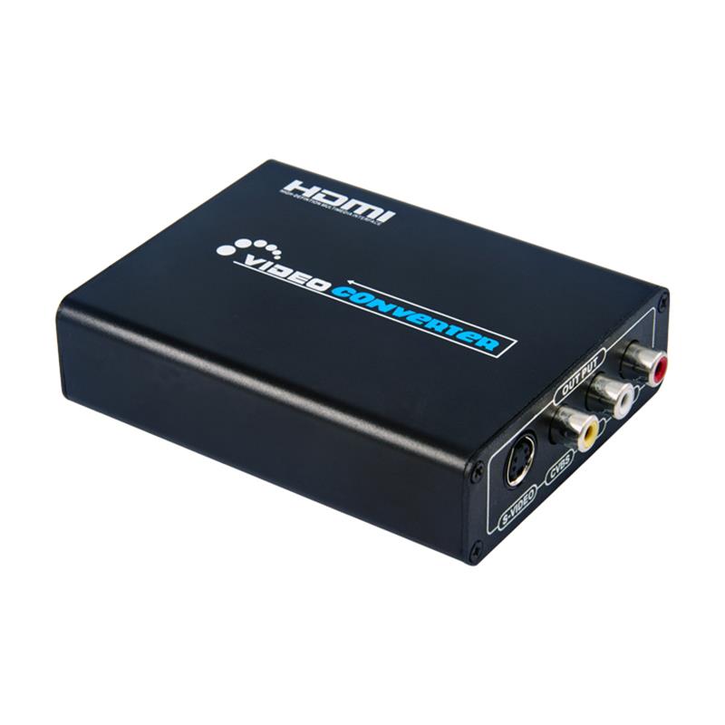 HDMI TO CVBS / AV + S-Video Converter Auto Scaler