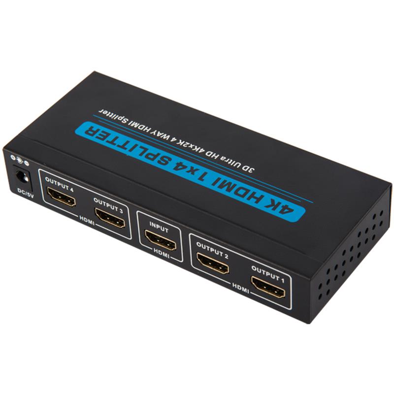 4K 4 порта HDMI 1x4 Splitter Поддръжка 3D Ultra HD 4Kx2K / 30Hz