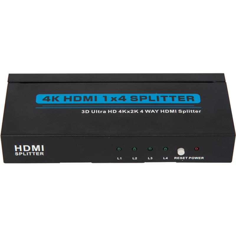 4K 4 порта HDMI 1x4 Splitter Поддръжка 3D Ultra HD 4Kx2K / 30Hz