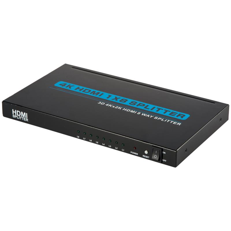 4K 8 порта HDMI 1x8 Splitter Поддръжка 3D Ultra HD 4Kx2K / 30Hz