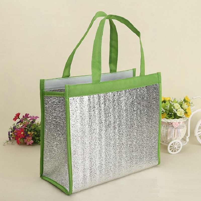 Чанта за изолация от алуминиево фолио с алуминиево фолио за еднократна употреба Торба за охладител с алуминиево фолио