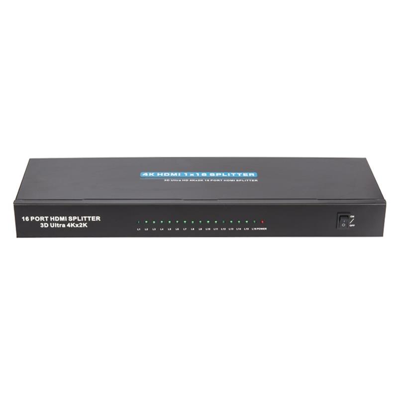 4K 16 порта HDMI 1x16 Splitter Поддръжка 3D Ultra HD 4Kx2K / 30Hz