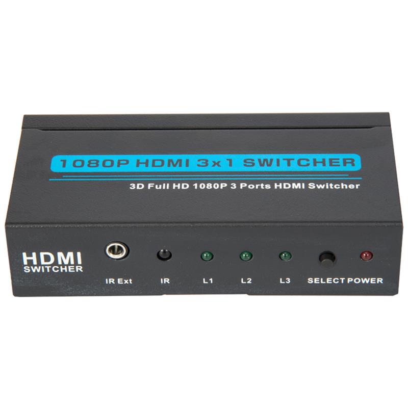 Поддръжка на V1.3 HDMI 3x1 превключвател 3D Full HD 1080P