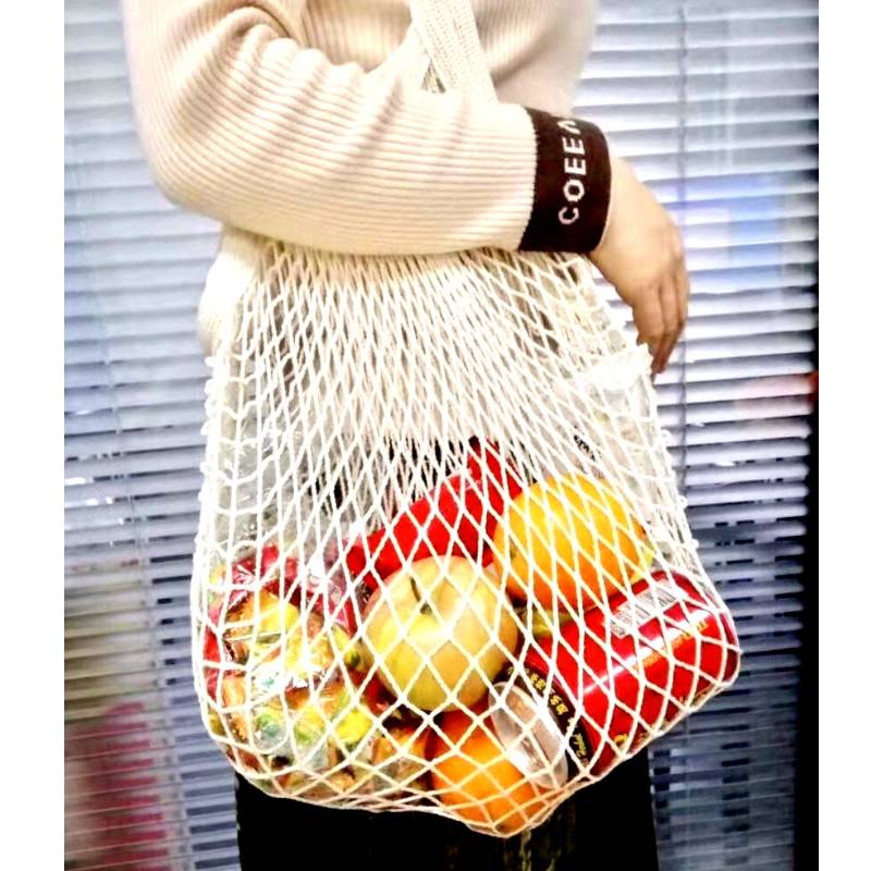 Екологична чанта от памучна мрежа