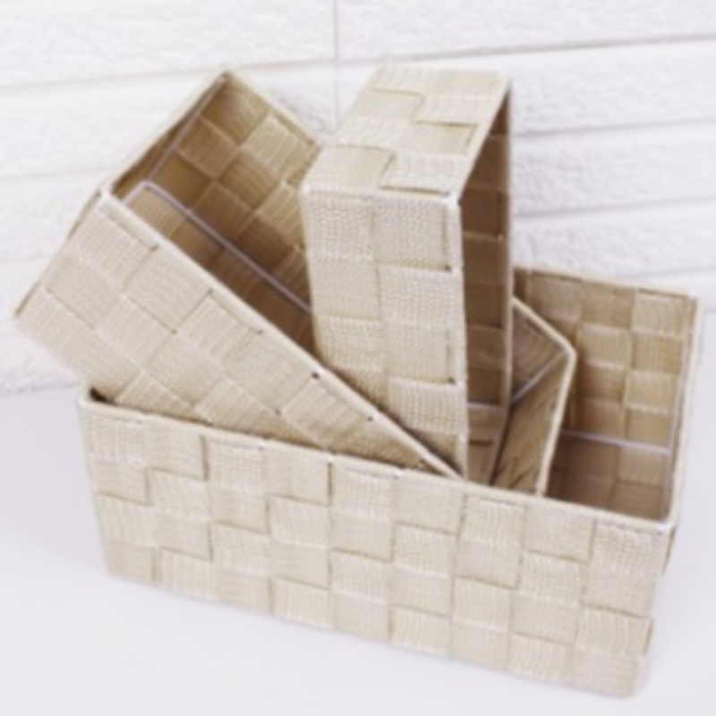 Ръчно изработена кошница от полипропиленова тъкан