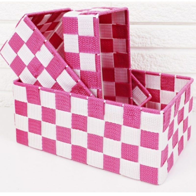 Ръчно изработена кошница от полипропиленова тъкан