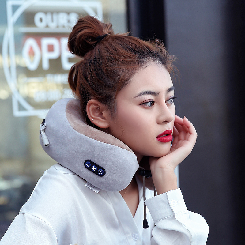 U-Shape Масажна възглавница с мемори пяна за пътуване Масажна възглавница за врат