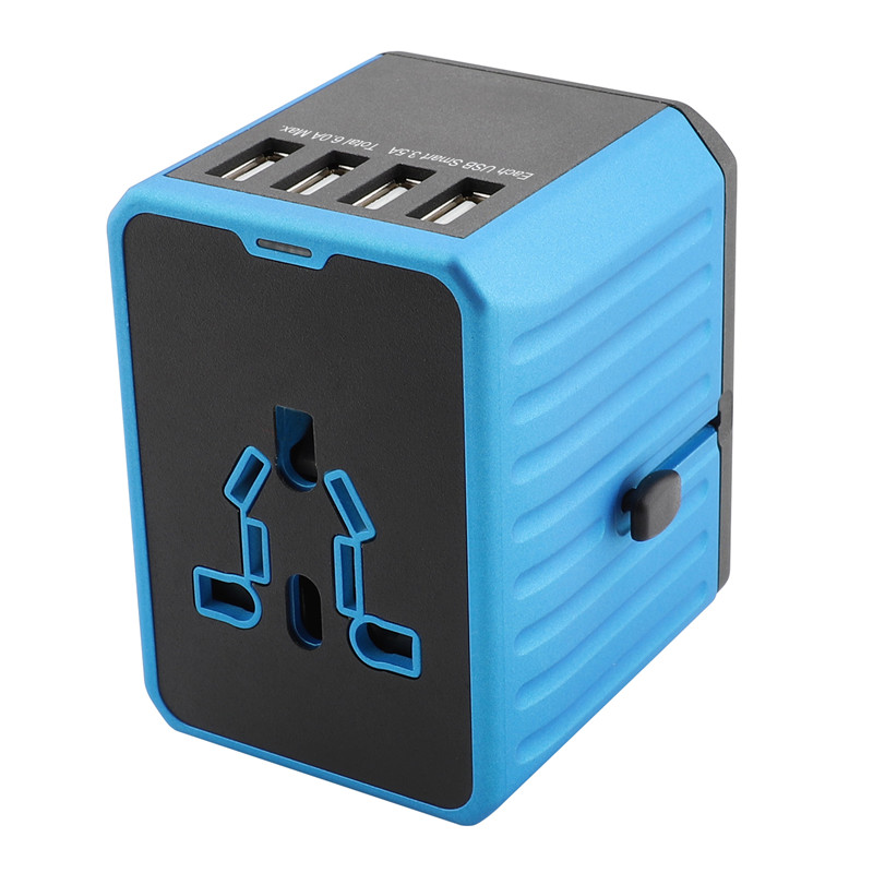 RRRTRAVEL Universal Travel Adapter, International Power Adapter, Worldwide Plug Adaptor с 4 USB Ports, High Speed 4.5A Wall Charger, All in One AC Socket for USA UK AUS Europe Cell Lappop