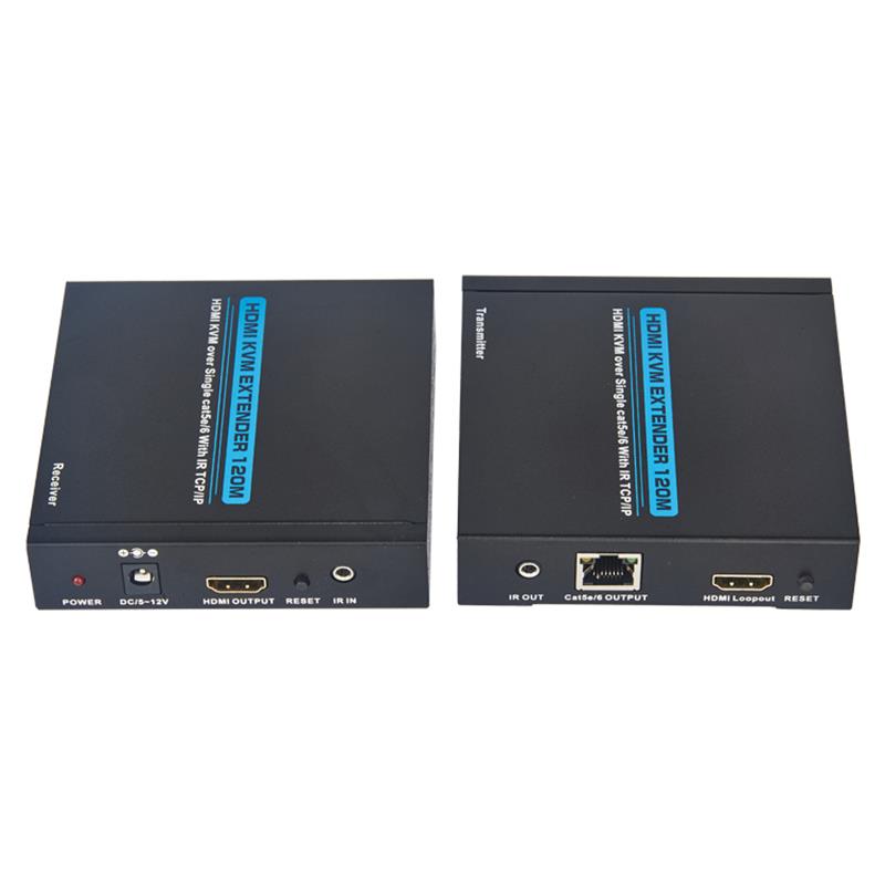 HDMI KVM Extender 100m над Single cat5e / 6 Поддържа Full HD 1080P TCP / IP