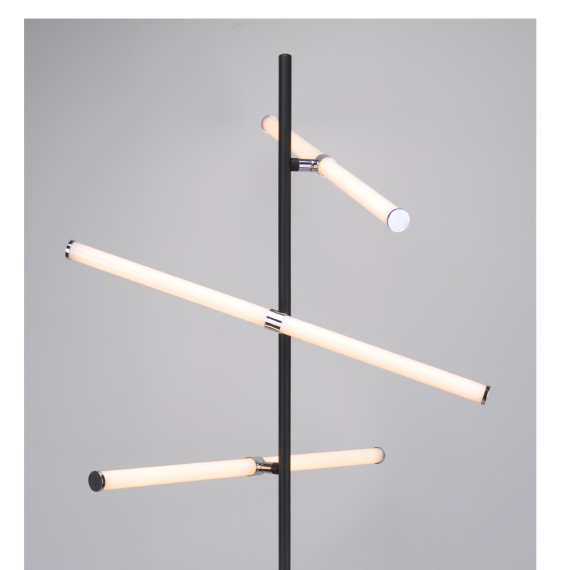 Светодиодна подова лампа с 3PC въртяща се акрилна тръба