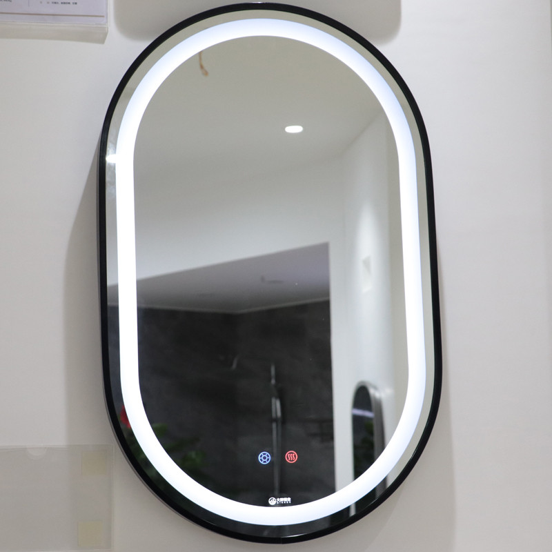 Фабрика Ню Style Led Lighted Black Wall Монтирани Led Batter Mirror