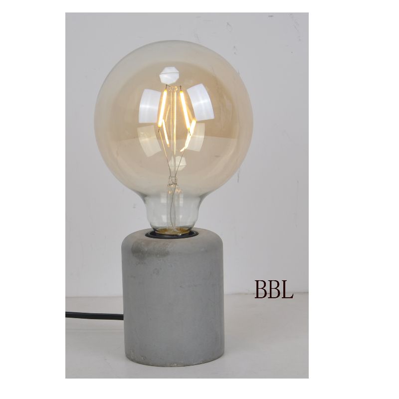 Лампа за маса с малка колонна бетонна основа