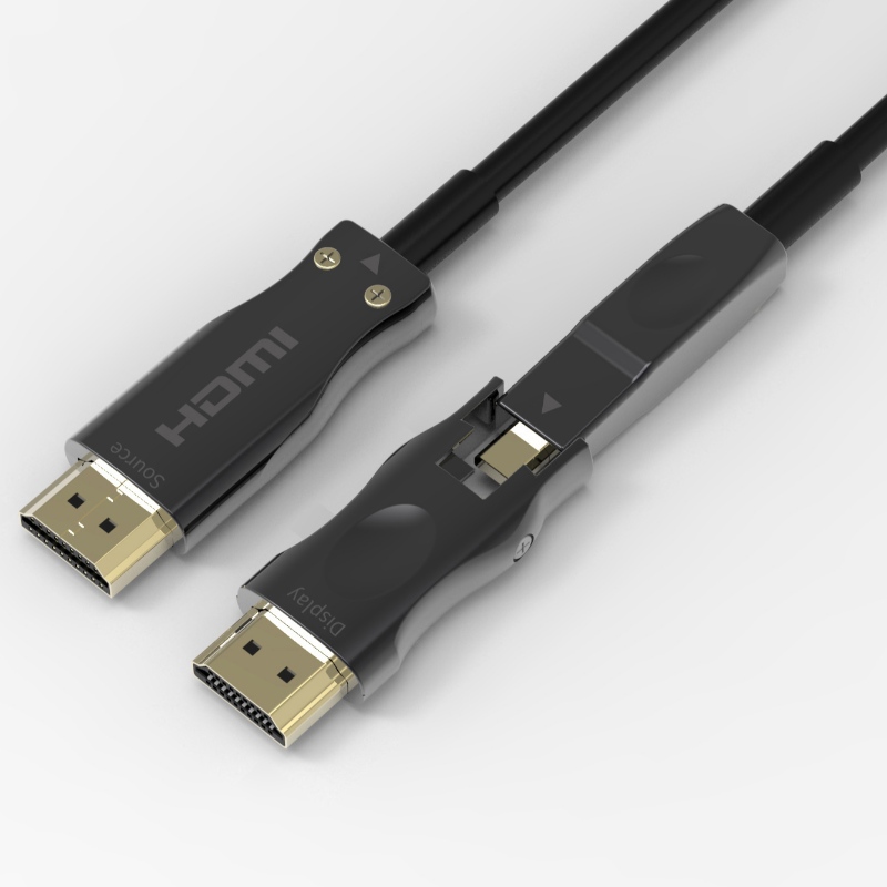 Най-добра цена HDMI 2.0 Тип А до D източник Отделна оптични кабели 15m дължина