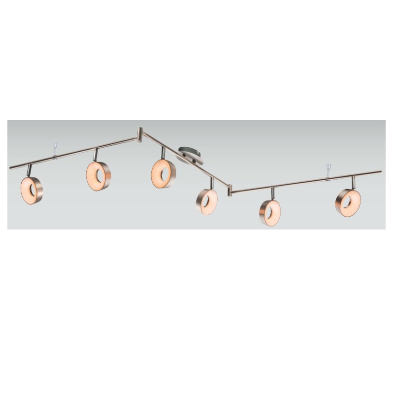 Висок волтажен светодиоден спот светлина-6, с окръжна пластмасова сянка