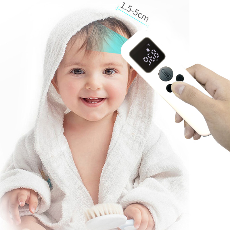 Инфрачервен термометър за чело за възрастни, Дигитален медицински инфрачервен термометър Без контакт за Треска Термометро на челото с CE Одобрен за бебешко дете