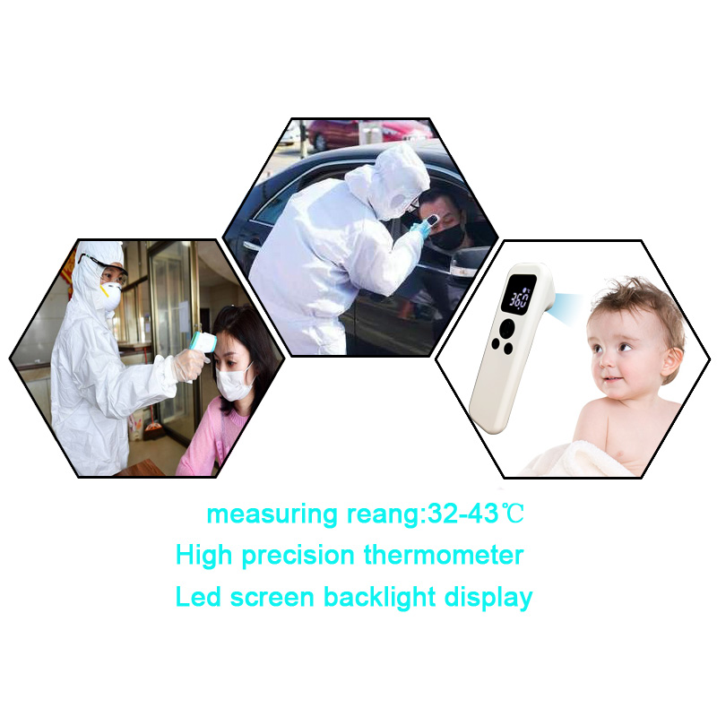 Инфрачервен термометър за чело за възрастни, Дигитален медицински инфрачервен термометър Без контакт за Треска Термометро на челото с CE Одобрен за бебешко дете