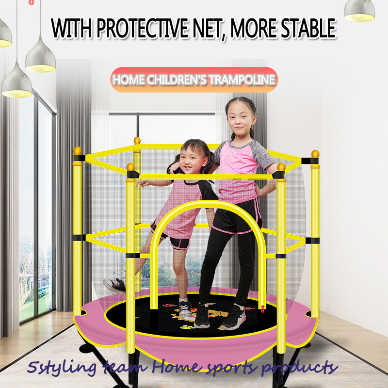 Директна продажба на производител на малко подскачащо легло за домашни деца със защитна мрежа подскачащо легло
