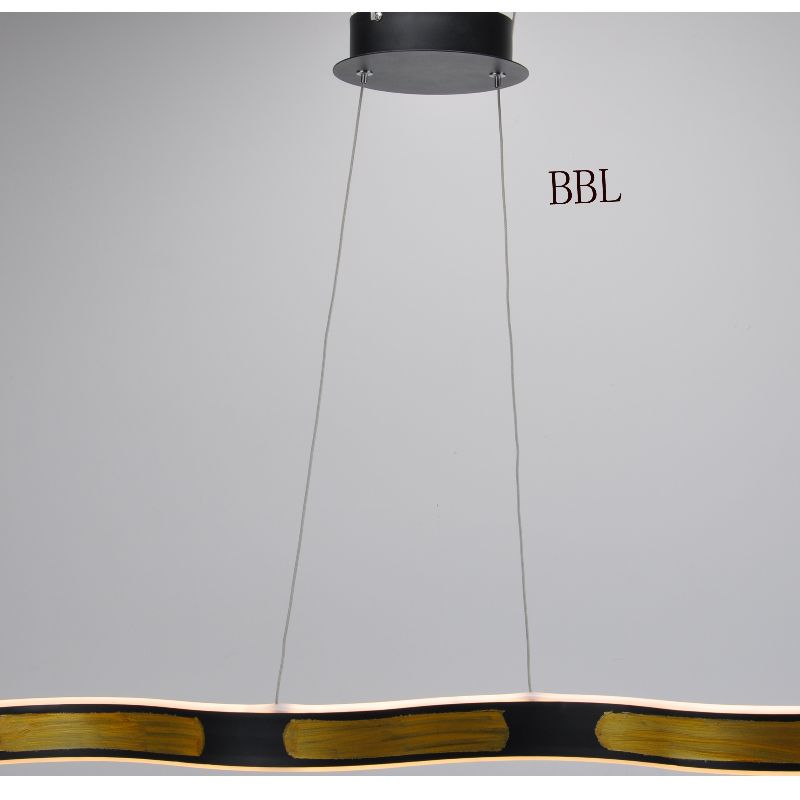 светодиодна висулка с корпус на вълнова лампа и светлина нагоре и надолу