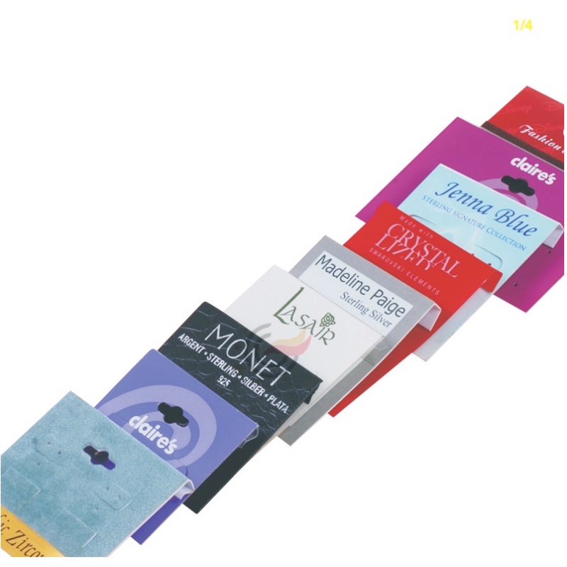 пластмасова бижутерска карта