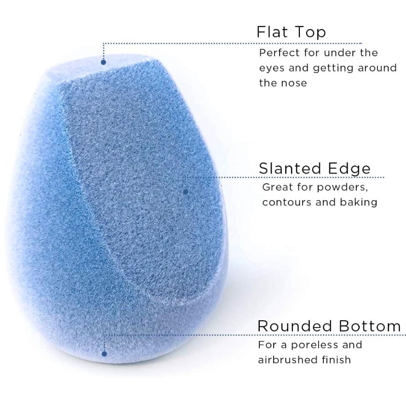 Гореща продавана микрофибърна гъба, 4 бр. Комплект гъба за грим, без латекс, безупречен блендер за грим за основи, пудри и кремове