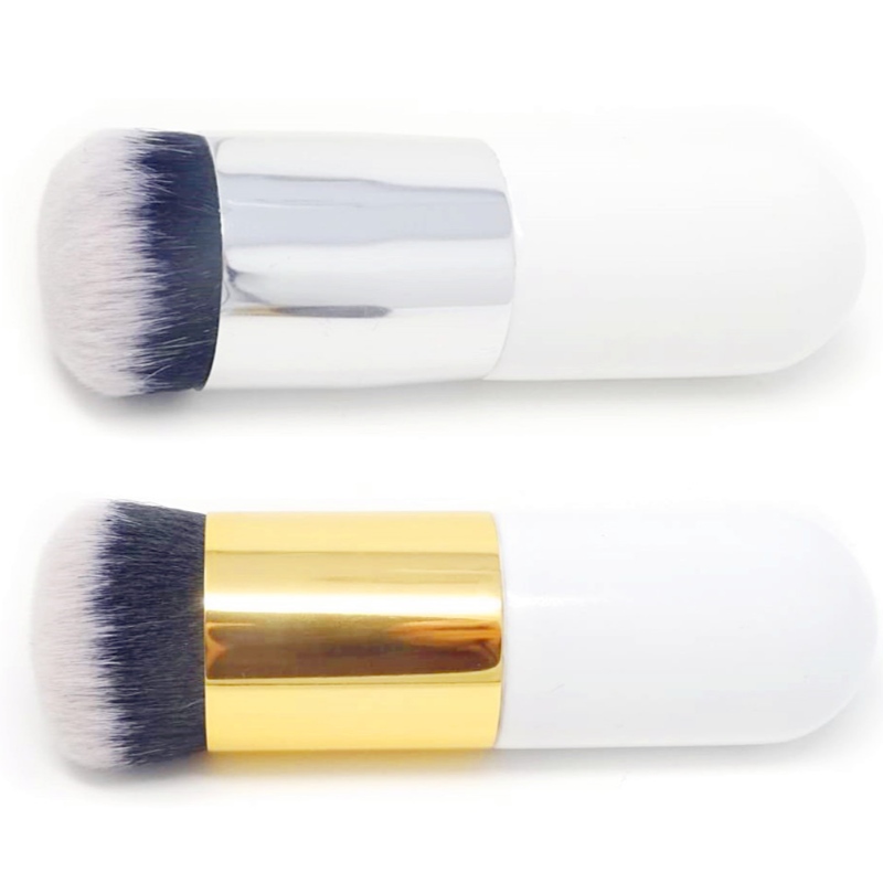 BeacluXUR 2PCS Portable Big Round Head Makeup Brush Beauty Cosmetic Bosh Foundation Brush Blush Brush Face Powder Brush Brush BB Cream Brush Brush за ежедневна употреба или пътуване