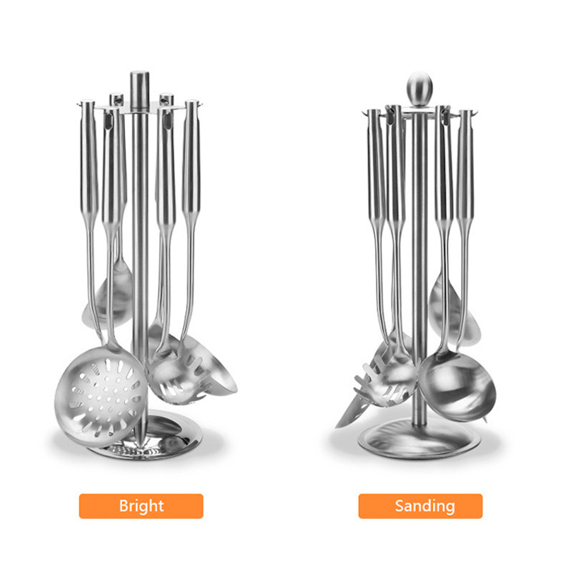 Кухненска ротационна стойка лопата за закачалка от неръждаема стомана въртяща се рафт за съхранение Организатор за готвене Организатор