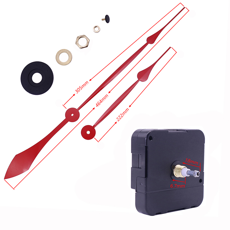 на едро 15 мм голям въртящ момент I вал движение на стена с часовник ръце