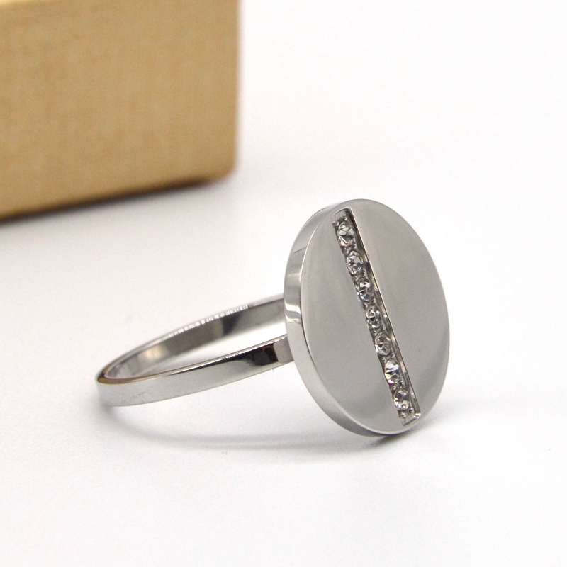 Диамантен пръстен от неръждаема стомана rbrg0156