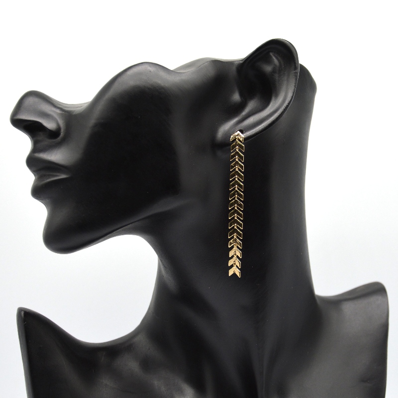 обици с верига от неръжда1654