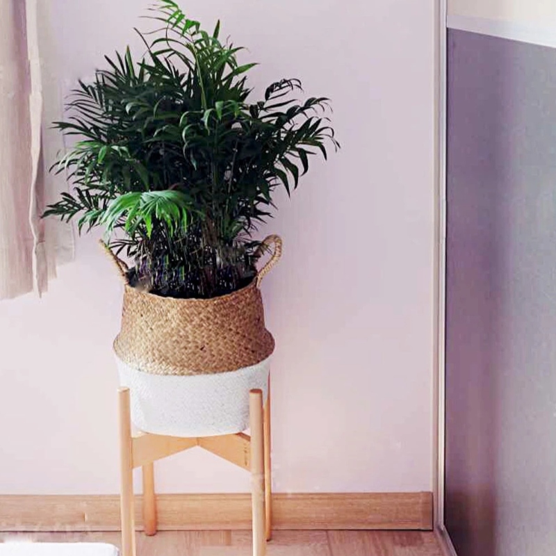 Домашен декор саксия за цветя овална висяща кошница за съхранение на морска трева